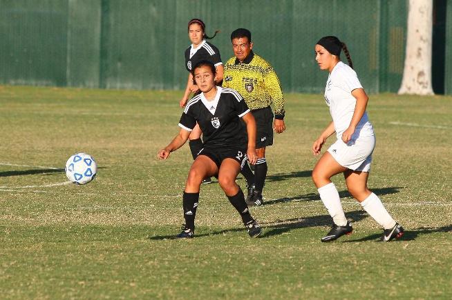 File Photo: April Juarez (9) had a four-point game in the 5-0 win over Pasadena City