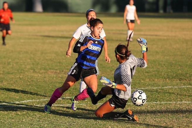 Ashley Anaya-Webb scored two late goals to finish off the Falcons 3-0 win over LBCC