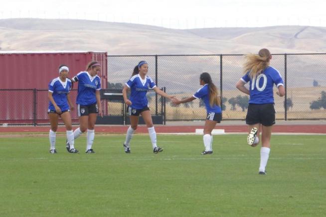 File Photo: The women's soccer team scored late to secure a 1-1 tie