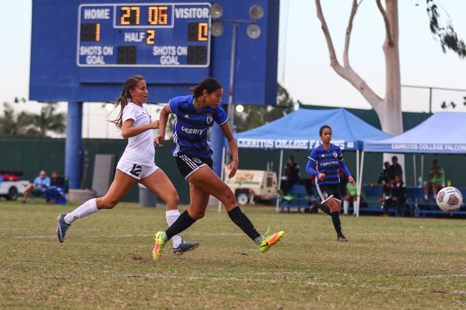 Cheyenne De Los Reyes scored the second goal in the Falcons 3-1 win