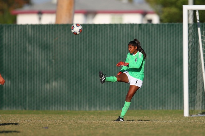 File Photo: Deisy Rodriguez made two saves in the Falcons shutout win