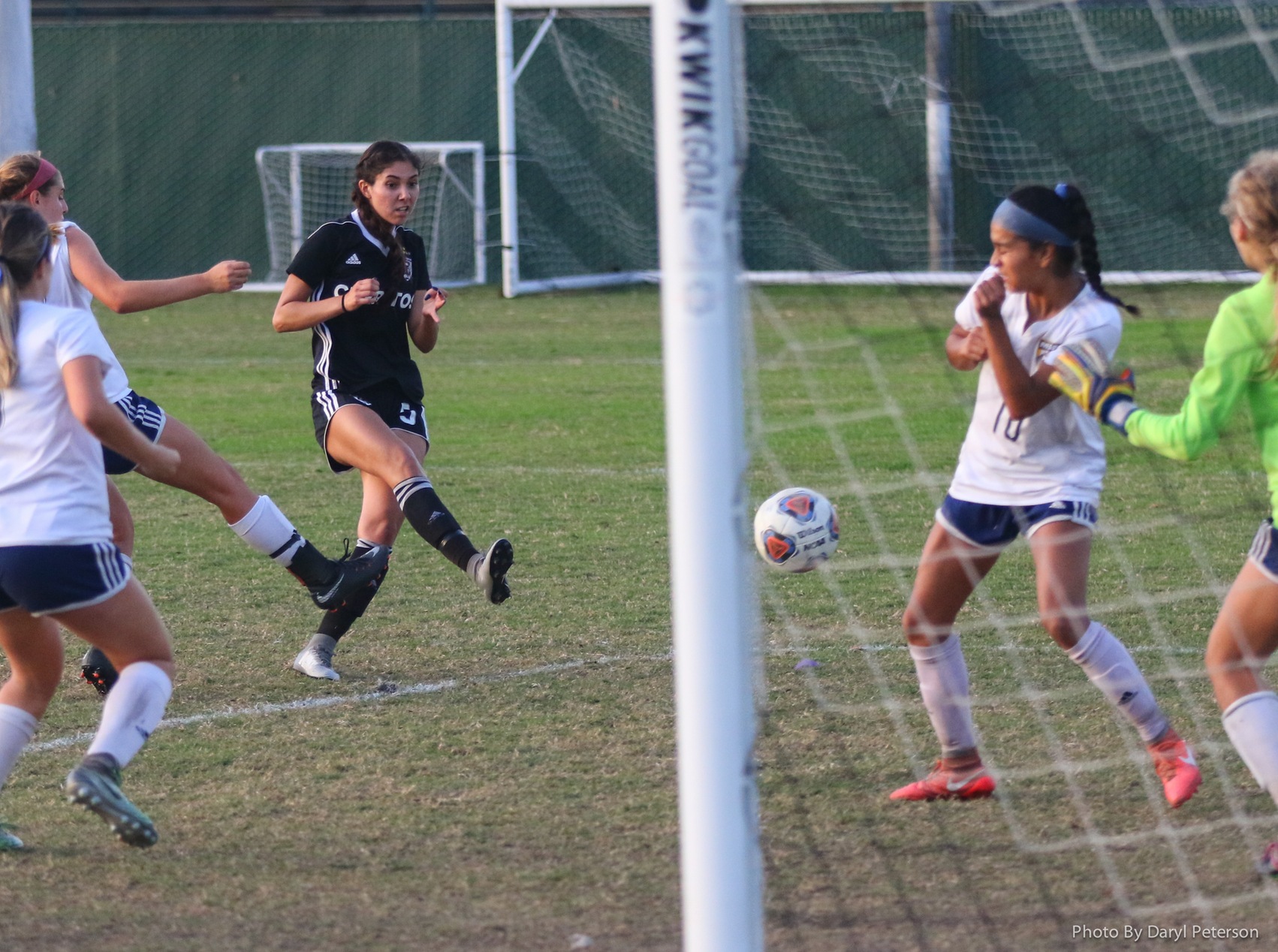 Erika Garcia scores the game-winning goal for the Falcons in the playoffs