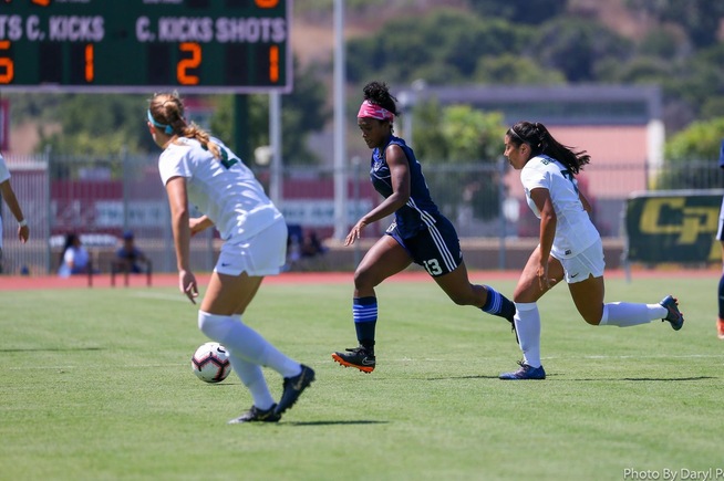 File Photo: Nia Thompson scored a pair of goals in the Falcons win
