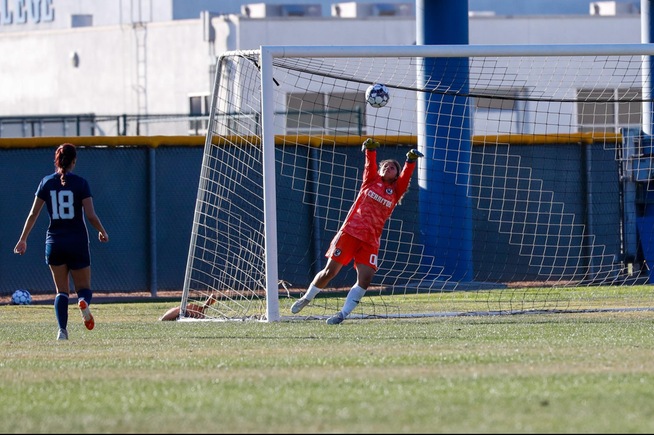 File Photo: Anahi De Leon came on in relief and made 16 saves in goal