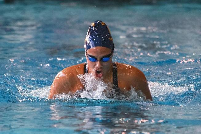 Amanda Loya placed ninth in the 200-yard breaststroke