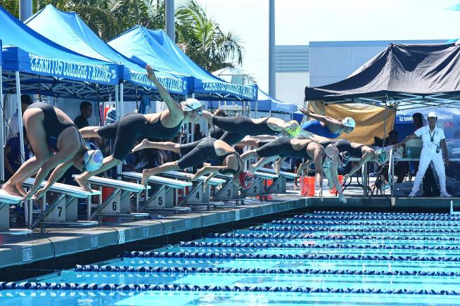 Women's Swimming takes third place at conference championships