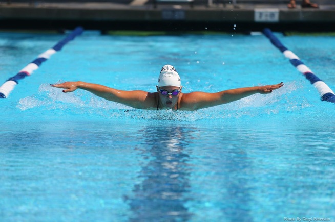 File Photo: Lindsey deHaas placed fifth at the conference championships in the 400-yard IM