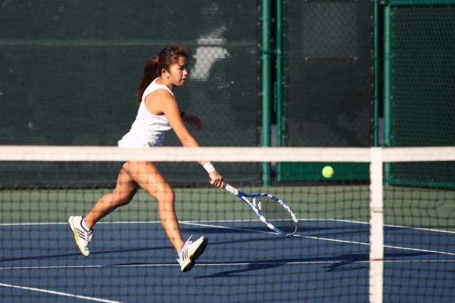 File Photo: The women's tennis team defeated LB City, 9-0 in a conference match
