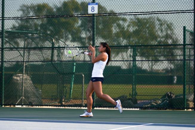 File Photo: The Falcons defeated Long Beach City, 8-1 in a women's tennis match