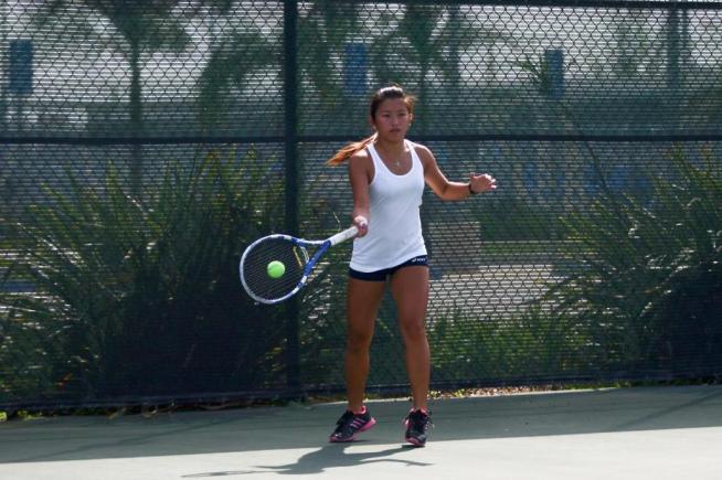 File Photo: A shorthanded Cerritos women's tennis team dropped a 6-3 decision against Palomar