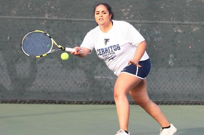 File Photo: Natali Perez improved to 3-0 in singles and doubles with her wins against SD Mesa