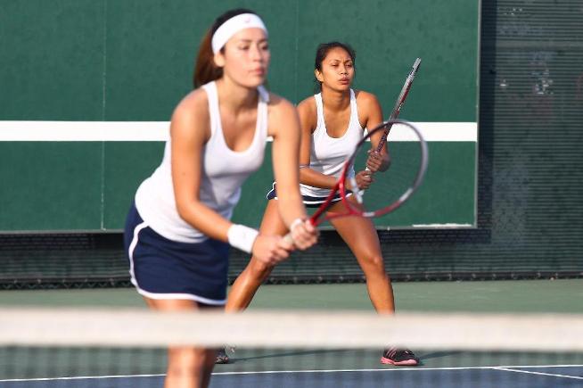 Stef Flores and Samantha Judan accounted for three team points in the Falcons win over Irvine Valley
