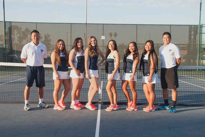 The Cerritos women's tennis team sweeps conference titles