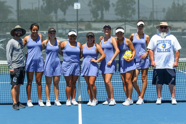 2018 Cerritos College Women's Tennis Team