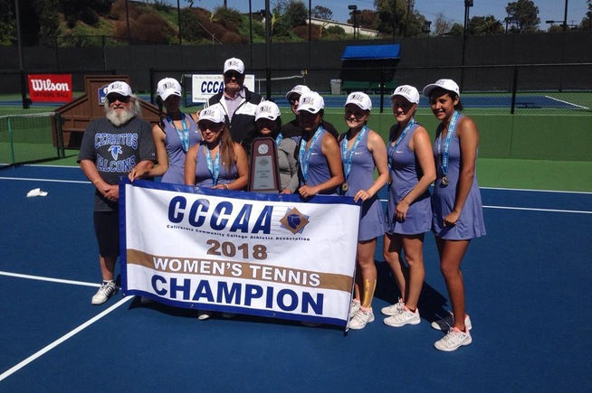 Cerritos women's tennis team won their second state title in three season