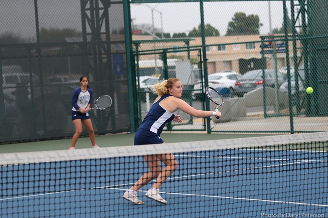 Moa Lindstrom and Alba Gonzalez teamed up for a doubles win over Santa Monica