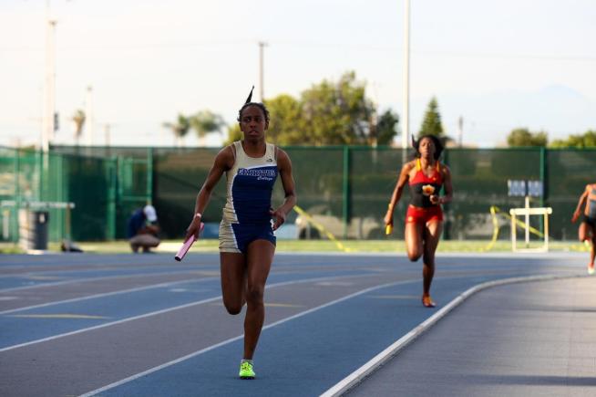 File Photo: The Falcon women's track and field team recorded a pair of fourth place finishes in the relay events at the American River Invitational on Saturday