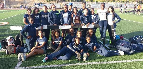 The Cerritos women's track team came in second place at the SoCal Championships