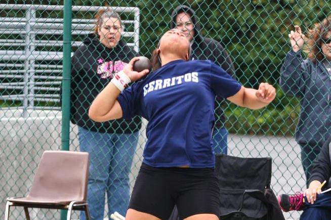 Sisilia Puaka won the conference championships in the shot put