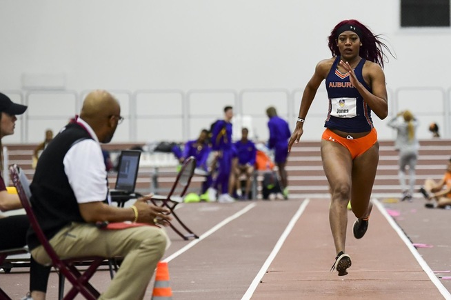Imani Jones competed in the long jump and triple jump