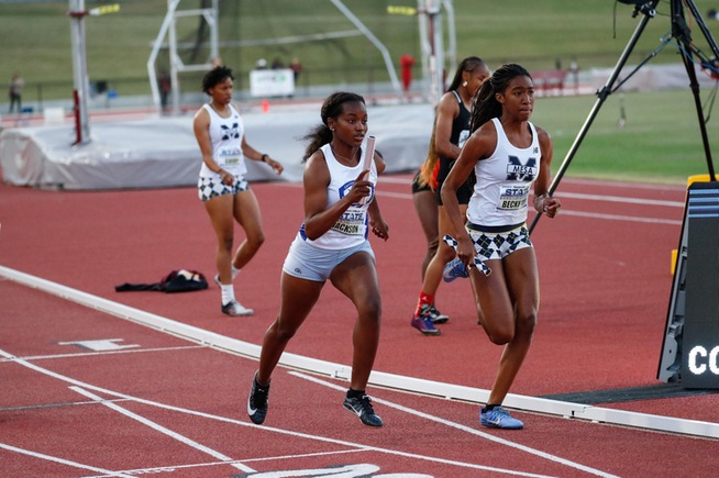 Riyanna Jackson ran the second leg of the 1600-meter relay team that came in seventh place