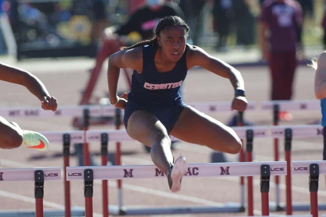 Jazzmine Mitchell placed second in the 60 meter hurdles