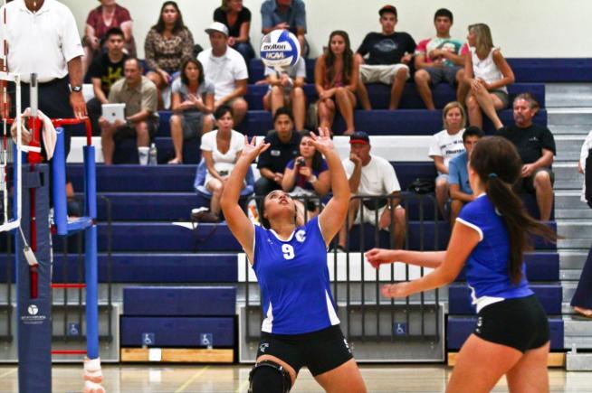 File Photo: Nina Aiono dished out 22 assists and added five kills in the Falcons sweep over LA Harbor.