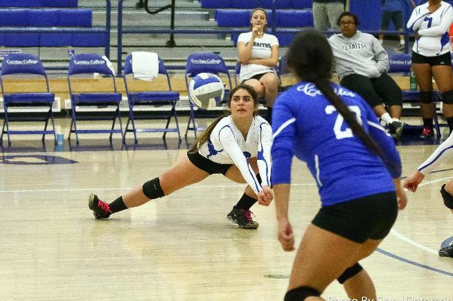 File Photo: Michelle Barba led the Falcons with 14 assists and added seven digs in the Falcons loss to Mt. SAC