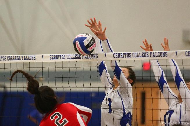 File Photo: Kayley Stephens (1) had four blocks in the two matches