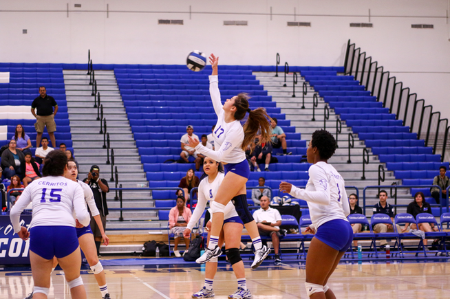 Monica Vega posted 17 kills for the Falcons in their win