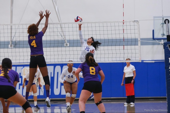 Daisy Segura led the Falcons in kills in their win and digs on the season