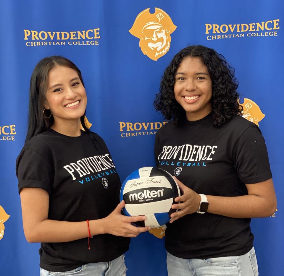 Mirka Granoble and Sierra Hernandez-Hardy have both signed with Providence Christian College
