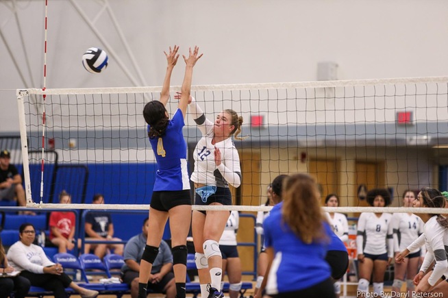 File Photo: Brooke Winquist led the Falcons with 12 kills against Cypress