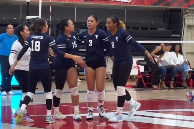 Falcons upended in four sets against Long Beach City