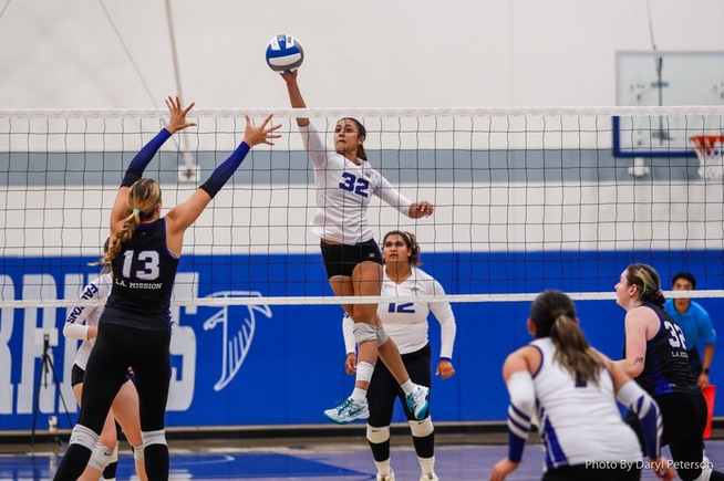 File Photo: Lilli Peterson slammed home a career-high 16 kills in a sweep over El Camino