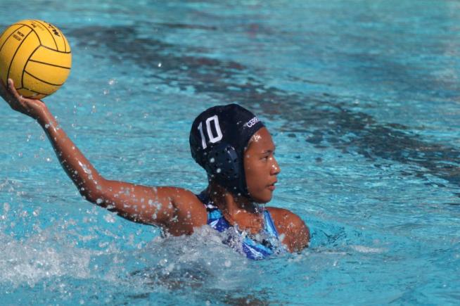 Katherine Gabayeron (10) scored 13 goals in the four games at the Chaffey Tournament.