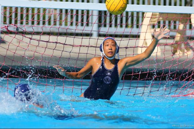 Kristin Park made 10 saves in the Falcons 12-4 loss to Chaffey