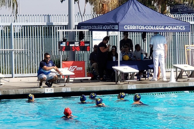 Women's water polo defeated Pasadena City, 20-2