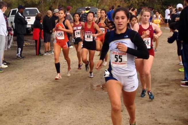 Karina Sanchez (55) helped Cerritos place sixth at the state championships.