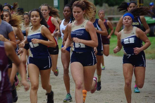 The Cerritos women's cross country team placed fourth at the SCC Championships