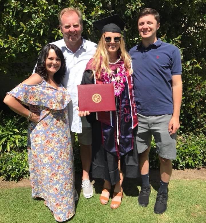 Mackenzie Kutzke is joined by her family on Graduation Day