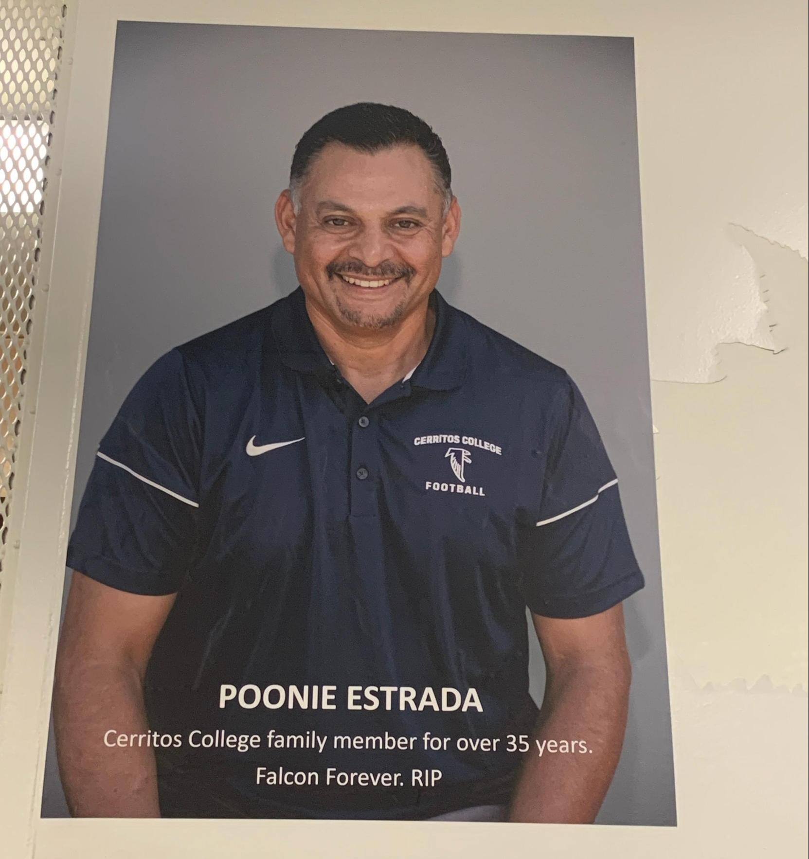 Cerritos football to honor equipment manager Poonie Estrada