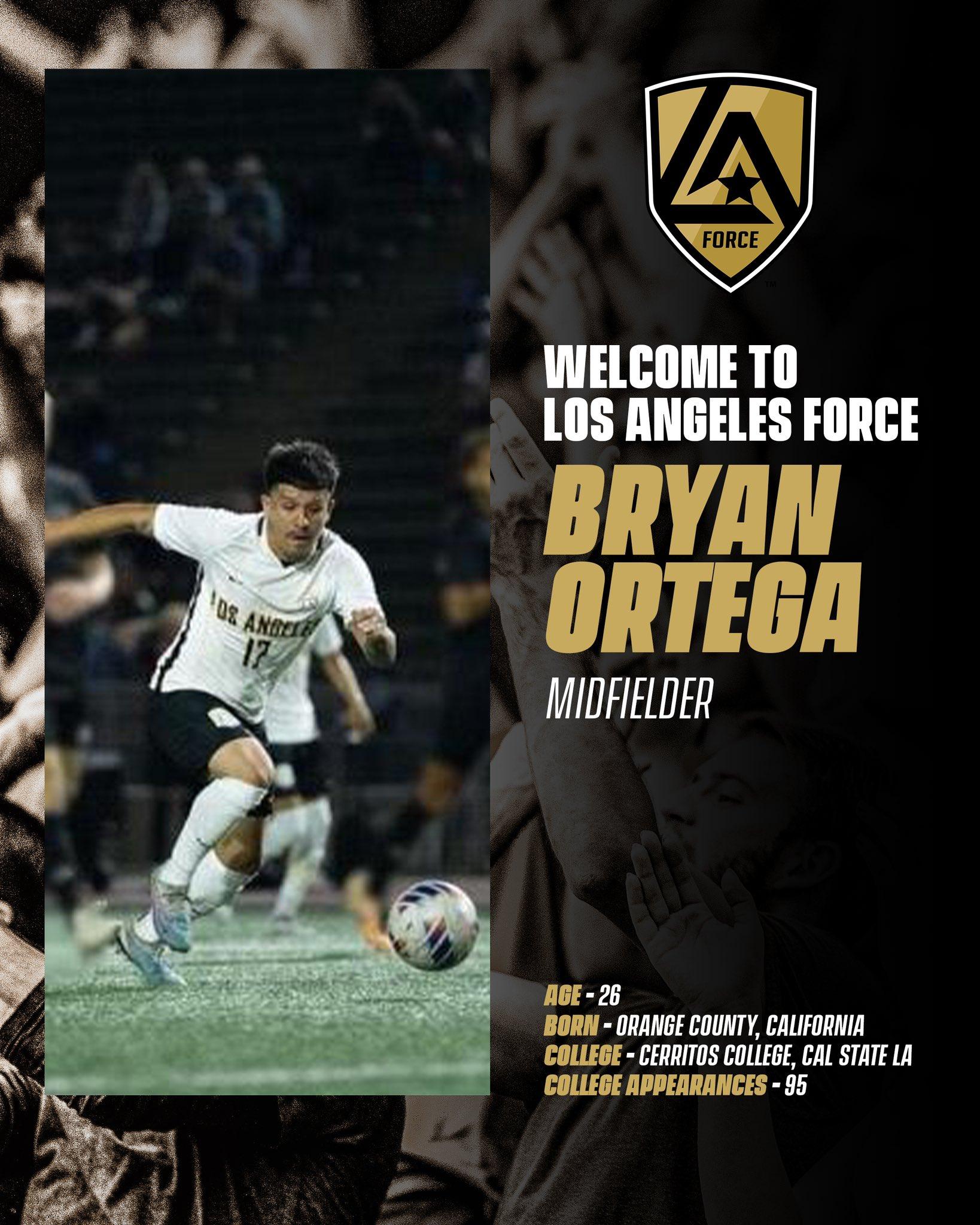 Bryan Ortega signed by LA Force