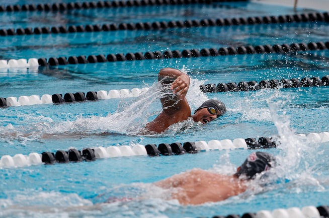 Falcons went up against Long Beach City in a dual meet