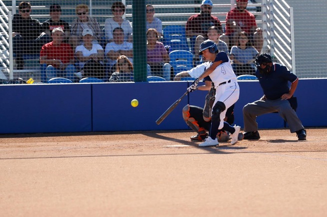 File Photo: Kayla Aros had a pair of hits against Mt. SAC