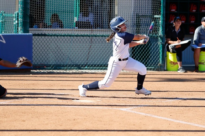 File Photo: Aliya Velasquez had two hits for the Falcons