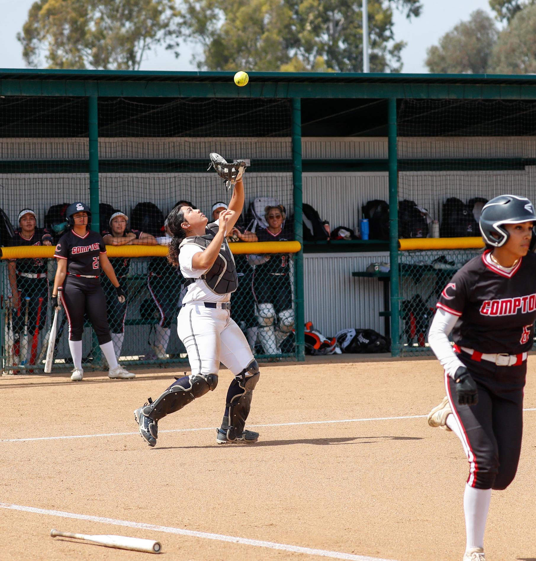 Jimena Velazquez reached base three times and drove in two runs against Compton