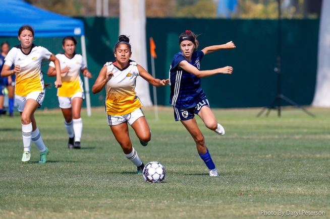 File Photo: Hailey Lopez (20) scores hat trick in Falcons win