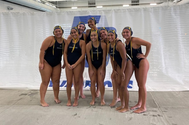 Cerritos women's water polo team after finishing third at the SCC Tournament