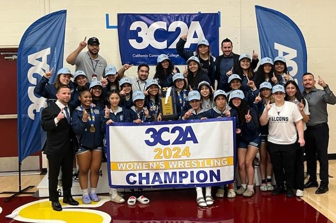 Cerritos women's wrestling wins second straight 3C2A State Championship